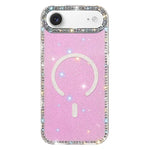 Capa de telemóvel magnética híbrida IMD PC TPU com strass em ambos os lados, Para iPhone 17 Pro Max, Para iPhone 17 Pro, Para iPhone 17, Para iPhone Air, Para iPhone 16 Pro Max, Para iPhone 16 Pro, Para iPhone 16 Plus, Para iPhone 16