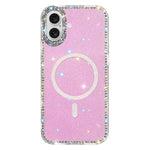 Capa de telemóvel magnética híbrida IMD PC TPU com strass em ambos os lados, Para iPhone 17 Pro Max, Para iPhone 17 Pro, Para iPhone 17, Para iPhone Air, Para iPhone 16 Pro Max, Para iPhone 16 Pro, Para iPhone 16 Plus, Para iPhone 16