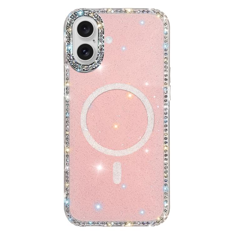 Capa de telemóvel magnética híbrida IMD PC TPU com strass em ambos os lados, Para iPhone 17 Pro Max, Para iPhone 17 Pro, Para iPhone 17, Para iPhone Air, Para iPhone 16 Pro Max, Para iPhone 16 Pro, Para iPhone 16 Plus, Para iPhone 16