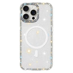 Capa de telemóvel magnética híbrida IMD PC TPU com strass em ambos os lados, Para iPhone 15 Pro Max, Para iPhone 15 Pro, Para iPhone 15, Para iPhone 14, Para iPhone 14 Pro, Para iPhone 14 Pro Max, Para iPhone 13 Pro Max, Para iPhone 13 Pro