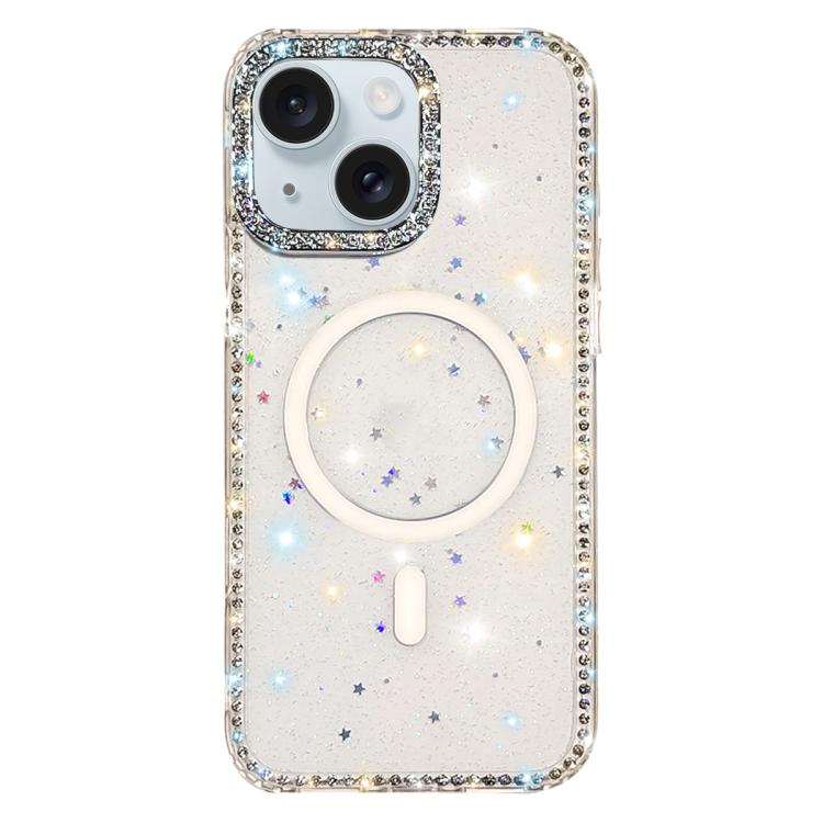 Capa de telemóvel magnética híbrida IMD PC TPU com strass em ambos os lados, Para iPhone 15 Pro Max, Para iPhone 15 Pro, Para iPhone 15, Para iPhone 14, Para iPhone 14 Pro, Para iPhone 14 Pro Max, Para iPhone 13 Pro Max, Para iPhone 13 Pro