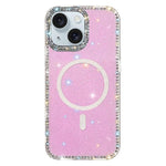 Capa de telemóvel magnética híbrida IMD PC TPU com strass em ambos os lados, Para iPhone 15 Pro Max, Para iPhone 15 Pro, Para iPhone 15, Para iPhone 14, Para iPhone 14 Pro, Para iPhone 14 Pro Max, Para iPhone 13 Pro Max, Para iPhone 13 Pro