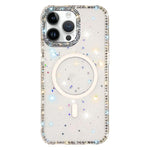 Capa de telemóvel magnética híbrida IMD PC TPU com strass em ambos os lados, Para iPhone 15 Pro Max, Para iPhone 15 Pro, Para iPhone 15, Para iPhone 14, Para iPhone 14 Pro, Para iPhone 14 Pro Max, Para iPhone 13 Pro Max, Para iPhone 13 Pro