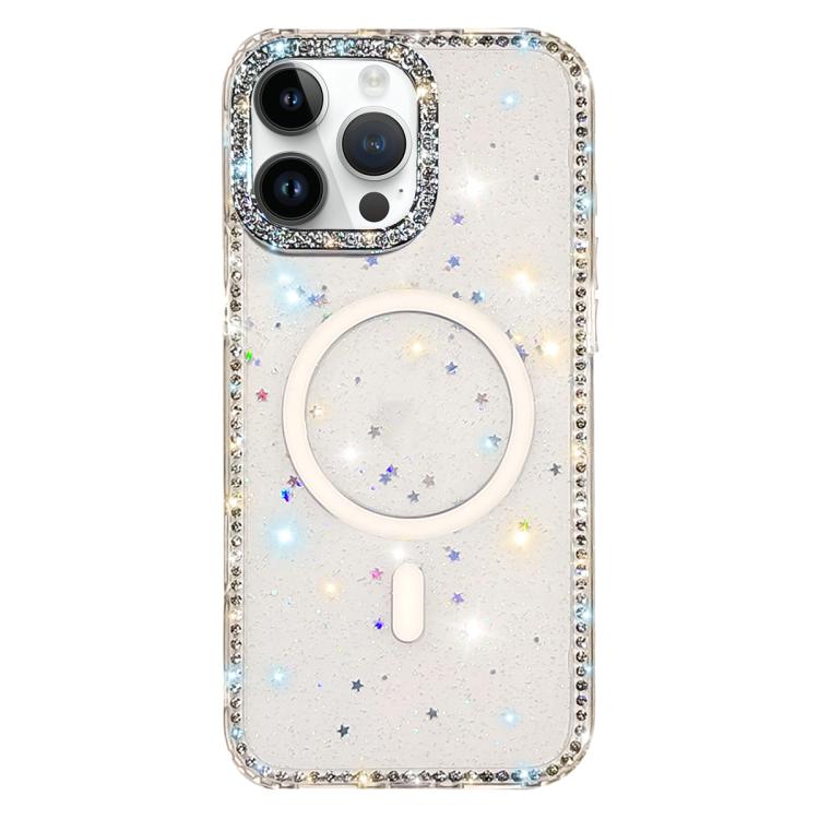 Capa de telemóvel magnética híbrida IMD PC TPU com strass em ambos os lados, Para iPhone 15 Pro Max, Para iPhone 15 Pro, Para iPhone 15, Para iPhone 14, Para iPhone 14 Pro, Para iPhone 14 Pro Max, Para iPhone 13 Pro Max, Para iPhone 13 Pro