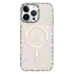 Capa de telemóvel magnética híbrida IMD PC TPU com strass em ambos os lados, Para iPhone 15 Pro Max, Para iPhone 15 Pro, Para iPhone 15, Para iPhone 14, Para iPhone 14 Pro, Para iPhone 14 Pro Max, Para iPhone 13 Pro Max, Para iPhone 13 Pro