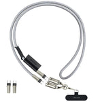 MOCOME W3 Cabo de Carregamento Multifuncional Type-C para Type-C com Correia Ajustável para Telefone em Tira Cruzada
