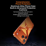 Capa de telemóvel metálica sem moldura em forma de X, Para iPhone 17 Pro Max, Para iPhone 17 Pro