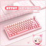 ONIKUMA MT707 Teclado Gaming Mecânico RGB com 82 Teclas e Tri-modo