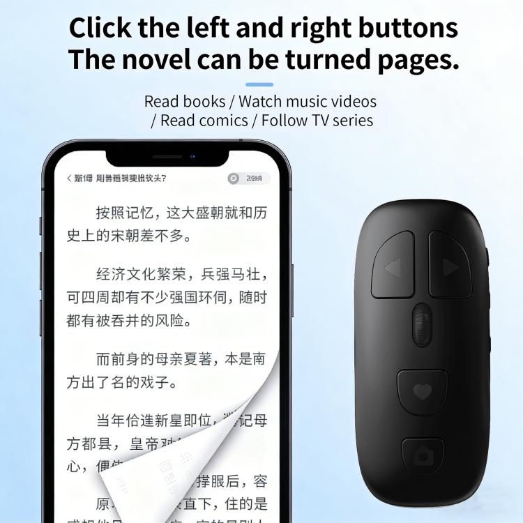 KR-06 Multifunctional Rolling Wheel Phone Bluetooth Remote Control