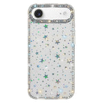 Capa de telemóvel híbrida em TPU e PC IMD com strass em ambos os lados, para iPhone 17 Pro Max, para iPhone 17 Pro, para iPhone 17, para iPhone Air, para iPhone 16 Pro Max, para iPhone 16 Pro, para iPhone 16 Plus, para iPhone 16