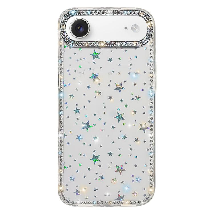 Capa de telemóvel híbrida em TPU e PC IMD com strass em ambos os lados, para iPhone 17 Pro Max, para iPhone 17 Pro, para iPhone 17, para iPhone Air, para iPhone 16 Pro Max, para iPhone 16 Pro, para iPhone 16 Plus, para iPhone 16