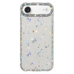 Capa de telemóvel híbrida em TPU e PC IMD com strass em ambos os lados, para iPhone 17 Pro Max, para iPhone 17 Pro, para iPhone 17, para iPhone Air, para iPhone 16 Pro Max, para iPhone 16 Pro, para iPhone 16 Plus, para iPhone 16