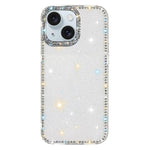 Capa de telemóvel híbrida em TPU e PC IMD com strass em ambos os lados, para iPhone 15 Pro Max, para iPhone 15 Pro, para iPhone 15, para iPhone 14, para iPhone 14 Pro, para iPhone 14 Pro Max, para iPhone 13 Pro Max, para iPhone 13 Pro