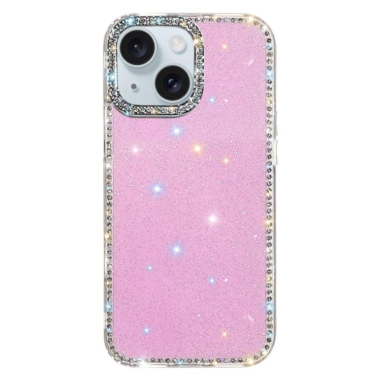 Rhinestone Dual-side IMD PC Hybrid TPU Phone Case, For iPhone 13