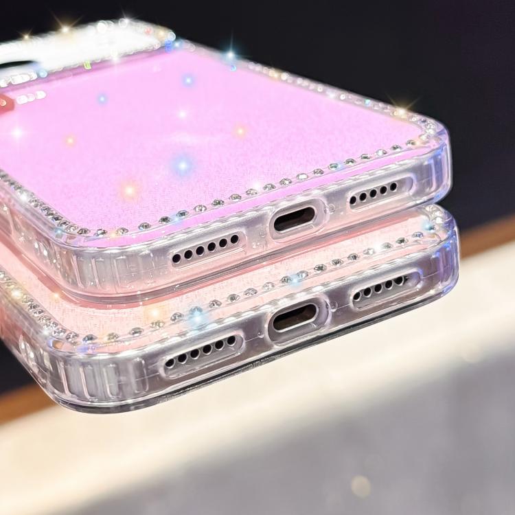 Capa de telemóvel híbrida em TPU e PC IMD com strass em ambos os lados, para iPhone 17 Pro Max, para iPhone 17 Pro, para iPhone 17, para iPhone Air, para iPhone 16 Pro Max, para iPhone 16 Pro, para iPhone 16 Plus, para iPhone 16