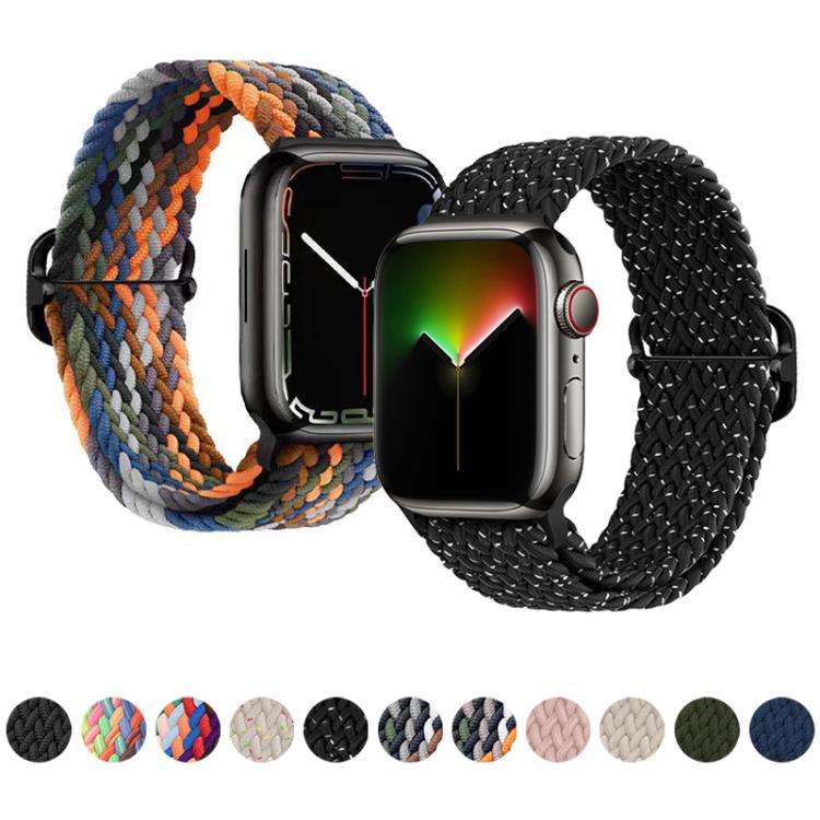 Correia de Relógio em Nylon Trançado com Fivela Deslizante xDfind, Para Apple Watch 42 / 44 / 45 / 46 / 49mm, Para Apple Watch 38 / 40 / 41 / S11 42mm