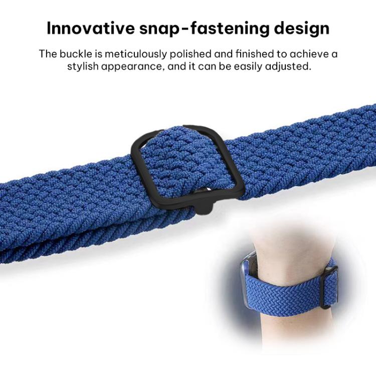 Correia de Relógio em Nylon Trançado com Fivela Deslizante xDfind, Para Apple Watch 42 / 44 / 45 / 46 / 49mm, Para Apple Watch 38 / 40 / 41 / S11 42mm
