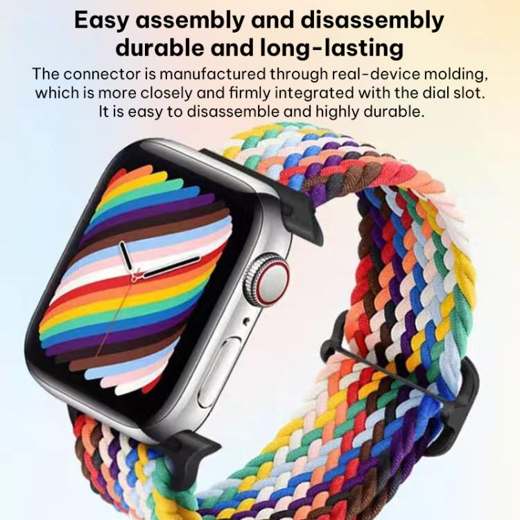 Correia de Relógio em Nylon Trançado com Fivela Deslizante xDfind, Para Apple Watch 42 / 44 / 45 / 46 / 49mm, Para Apple Watch 38 / 40 / 41 / S11 42mm