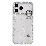 Capa de telemóvel com suporte de pulseira com glitter de pedras brilhantes, para iPhone 17 Pro, para iPhone 17, para iPhone Air, para iPhone 16 Pro Max, para iPhone 16 Pro, para iPhone 16 Plus, para iPhone 16, para iPhone 15 Pro Max