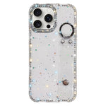 Capa de telemóvel com suporte de pulseira com glitter de pedras brilhantes, para iPhone 17 Pro, para iPhone 17, para iPhone Air, para iPhone 16 Pro Max, para iPhone 16 Pro, para iPhone 16 Plus, para iPhone 16, para iPhone 15 Pro Max