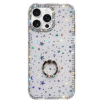 Capa de telemóvel híbrida em TPU e PC IMD com suporte anelar e strass em ambos os lados, para iPhone 17 Pro Max, para iPhone 17 Pro, para iPhone 17, para iPhone Air, para iPhone 16 Pro Max, para iPhone 16 Pro, para iPhone 16 Plus, para iPhone 16