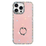 Capa de telemóvel híbrida em TPU e PC IMD com suporte anelar e strass em ambos os lados, para iPhone 17 Pro Max, para iPhone 17 Pro, para iPhone 17, para iPhone Air, para iPhone 16 Pro Max, para iPhone 16 Pro, para iPhone 16 Plus, para iPhone 16