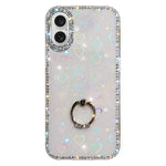 Capa de telemóvel híbrida em TPU e PC IMD com suporte anelar e strass em ambos os lados, para iPhone 17 Pro Max, para iPhone 17 Pro, para iPhone 17, para iPhone Air, para iPhone 16 Pro Max, para iPhone 16 Pro, para iPhone 16 Plus, para iPhone 16