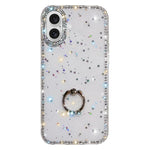 Capa de telemóvel híbrida em TPU e PC IMD com suporte anelar e strass em ambos os lados, para iPhone 17 Pro Max, para iPhone 17 Pro, para iPhone 17, para iPhone Air, para iPhone 16 Pro Max, para iPhone 16 Pro, para iPhone 16 Plus, para iPhone 16