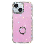 Capa de telemóvel híbrida em TPU e PC IMD com suporte anelar e strass em ambos os lados, para iPhone 15 Pro Max, para iPhone 15 Pro, para iPhone 15, para iPhone 14, para iPhone 14 Pro, para iPhone 14 Pro Max, para iPhone 13 Pro Max, para iPhone 13 Pro