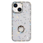 Capa de telemóvel híbrida em TPU e PC IMD com suporte anelar e strass em ambos os lados, para iPhone 15 Pro Max, para iPhone 15 Pro, para iPhone 15, para iPhone 14, para iPhone 14 Pro, para iPhone 14 Pro Max, para iPhone 13 Pro Max, para iPhone 13 Pro