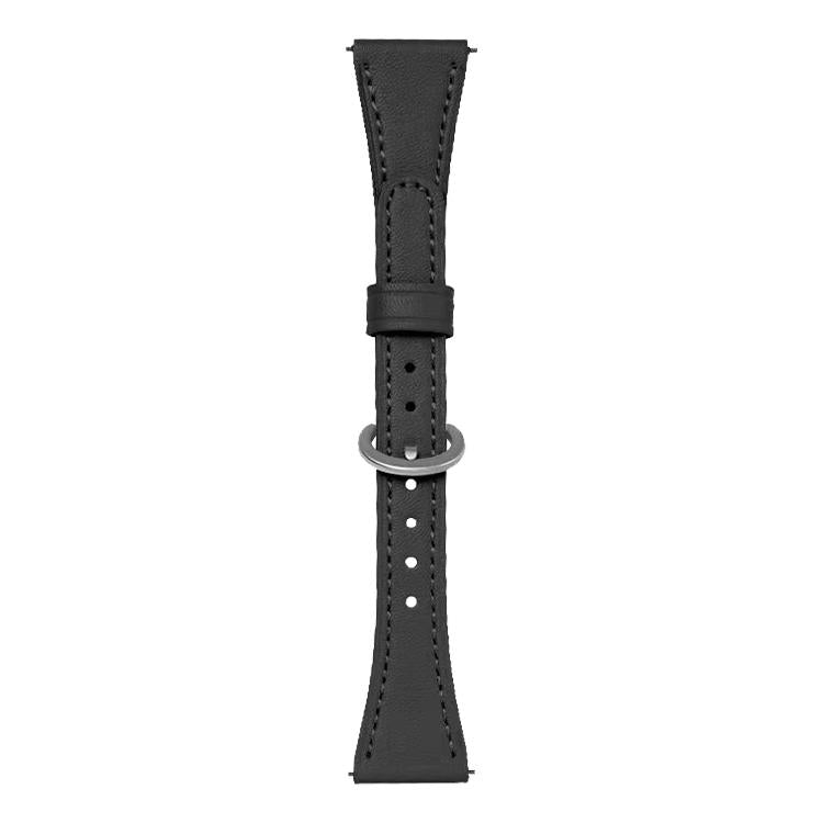 xDfind Flat-head Horseshoe Buckle Vegan Leather Watch Band, 18mm, 20mm