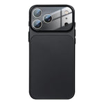 Capa de telemóvel híbrida em TPU com acrílico fosco e película para lente, para iPhone 17 Pro Max, para iPhone 17 Pro