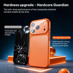 Capa de telemóvel híbrida em TPU com acrílico fosco e película para lente, para iPhone 17 Pro Max, para iPhone 17 Pro