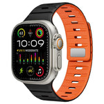 Pulseira de Relógio em Silicone com Fivela Magnética Norman xDfind, Para Apple Watch 42 / 44 / 45 / 46 / 49mm, Para Apple Watch 38 / 40 / 41 / S11 42mm