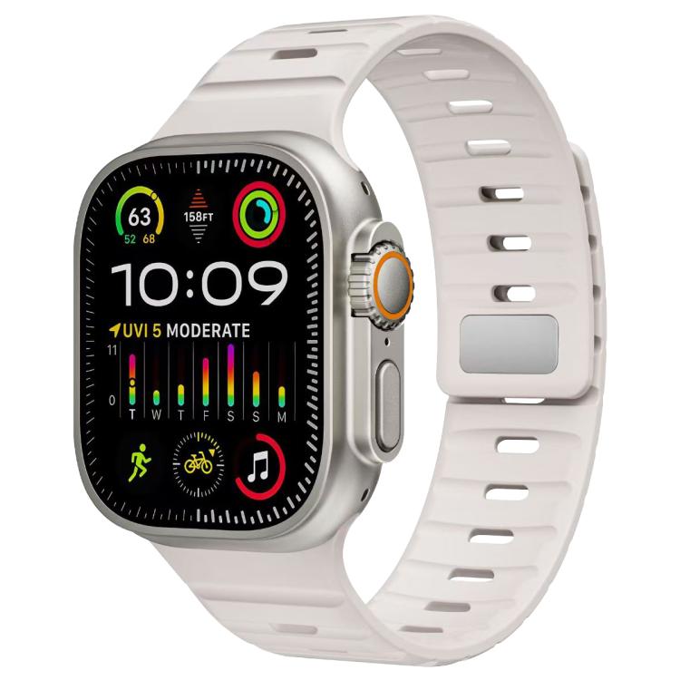 Pulseira de Relógio em Silicone com Fivela Magnética Norman xDfind, Para Apple Watch 42 / 44 / 45 / 46 / 49mm, Para Apple Watch 38 / 40 / 41 / S11 42mm