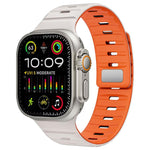 Pulseira de Relógio em Silicone com Fivela Magnética Norman xDfind, Para Apple Watch 42 / 44 / 45 / 46 / 49mm, Para Apple Watch 38 / 40 / 41 / S11 42mm