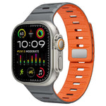 Pulseira de Relógio em Silicone com Fivela Magnética Norman xDfind, Para Apple Watch 42 / 44 / 45 / 46 / 49mm, Para Apple Watch 38 / 40 / 41 / S11 42mm