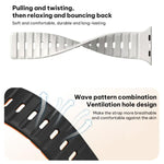 Pulseira de Relógio em Silicone com Fivela Magnética Norman xDfind, Para Apple Watch 42 / 44 / 45 / 46 / 49mm, Para Apple Watch 38 / 40 / 41 / S11 42mm