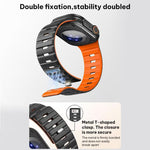Pulseira de Relógio em Silicone com Fivela Magnética Norman xDfind, Para Apple Watch 42 / 44 / 45 / 46 / 49mm, Para Apple Watch 38 / 40 / 41 / S11 42mm