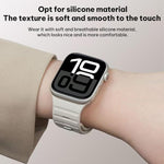 Pulseira de Relógio em Silicone com Fivela Magnética Norman xDfind, Para Apple Watch 42 / 44 / 45 / 46 / 49mm, Para Apple Watch 38 / 40 / 41 / S11 42mm