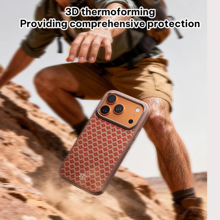 Capa de telemóvel magnética resistente a choques Benks Y3 com padrão de diamante em Kevlar, para iPhone 17 Pro Max, para iPhone 17 Pro