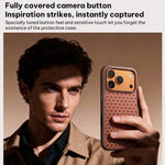 Capa de telemóvel magnética resistente a choques Benks Y3 com padrão de diamante em Kevlar, para iPhone 17 Pro Max, para iPhone 17 Pro