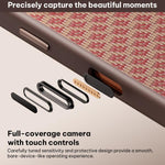 Capa de telemóvel magnética resistente a choques Benks Y3 com padrão de diamante em Kevlar, para iPhone 17 Pro Max, para iPhone 17 Pro