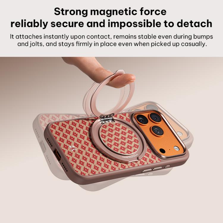Capa de telemóvel magnética resistente a choques Benks Y3 com padrão de diamante em Kevlar, para iPhone 17 Pro Max, para iPhone 17 Pro