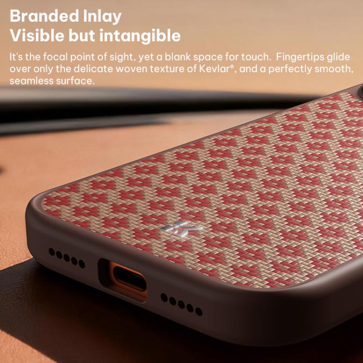 Capa de telemóvel magnética resistente a choques Benks Y3 com padrão de diamante em Kevlar, para iPhone 17 Pro Max, para iPhone 17 Pro