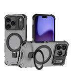 Capa de telemóvel resistente a choques com suporte de grelha, para iPhone 17 Pro Max, para iPhone 17 Pro, para iPhone 17, para iPhone Air