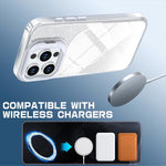 Glitter Gradient Magnetic Lens Frame Holder Phone Case, For iPhone 13 Pro