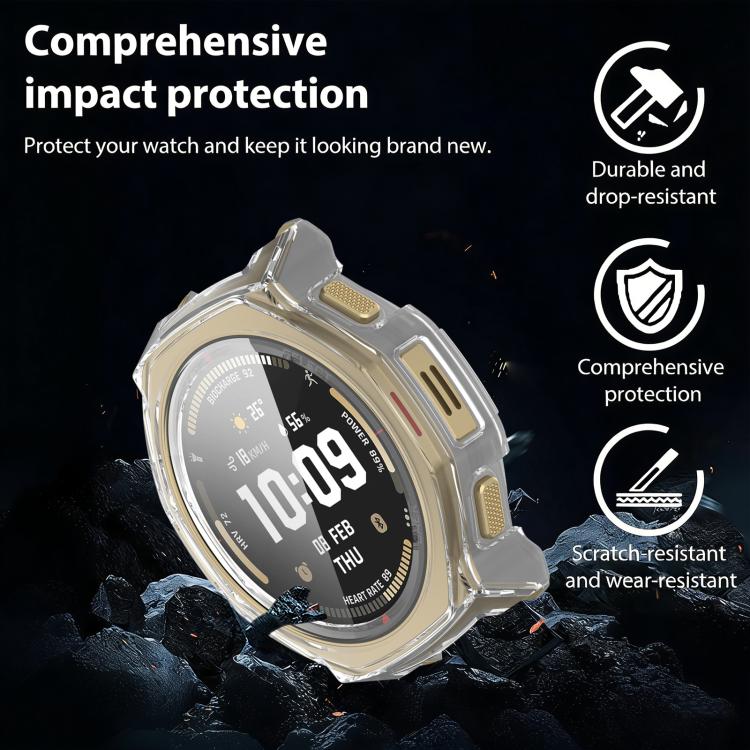 xDfind Tempered Film Integrated PC Watch Protective Cover, For Amazfit T-Rex 3 Pro 44mm, For Amazfit T-Rex 3 Pro 48mm