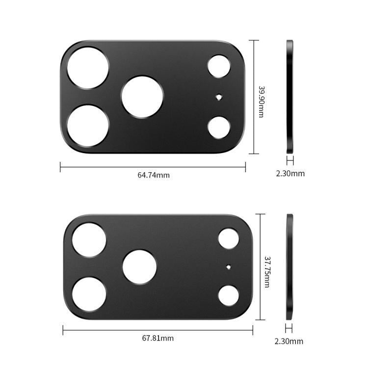 XDcase Protetor de Lente de Câmara Metálico Plano e Oco, Para iPhone 17 Pro Max, Para iPhone 17 Pro
