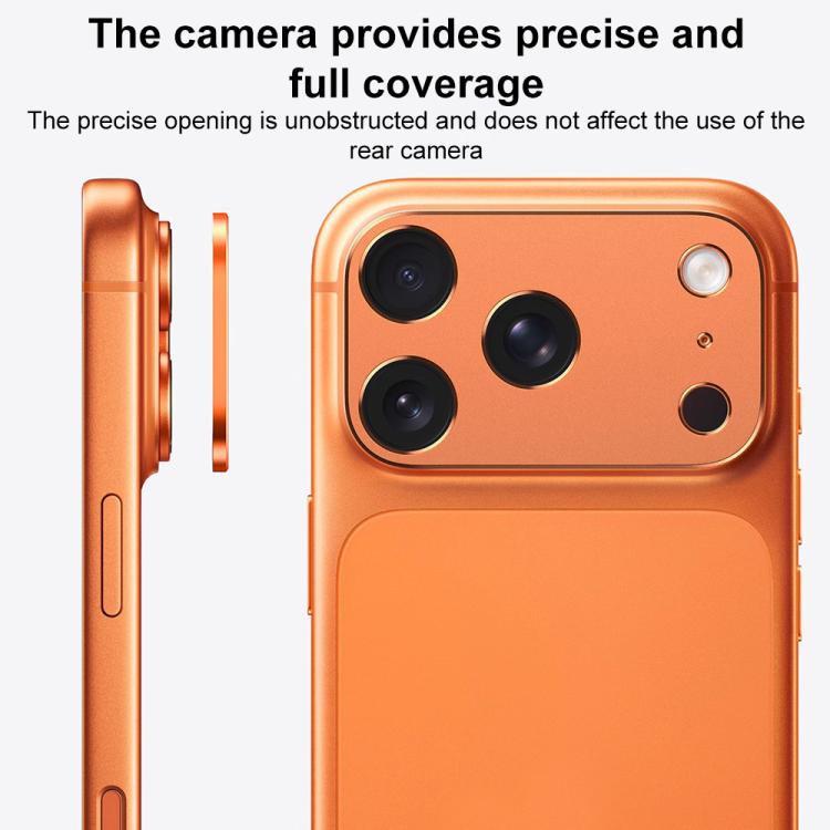 XDcase Protetor de Lente de Câmara Metálico Plano e Oco, Para iPhone 17 Pro Max, Para iPhone 17 Pro